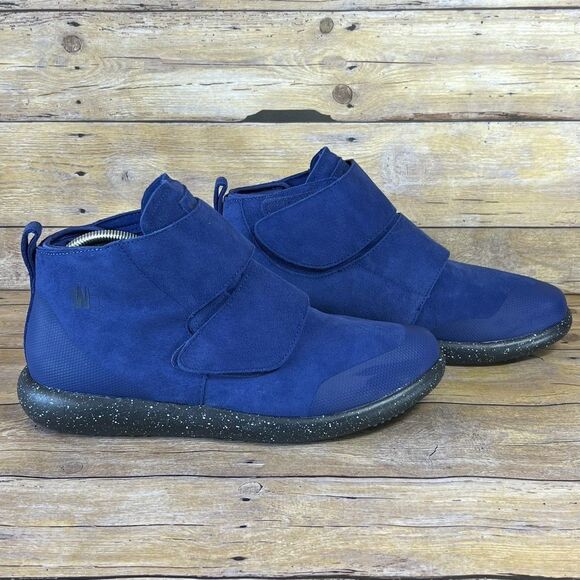 WORLD BOOTS Sz 11 Mens Chukka Moccasin Boots 100% Leather Suede Blue - Picture 3 of 16